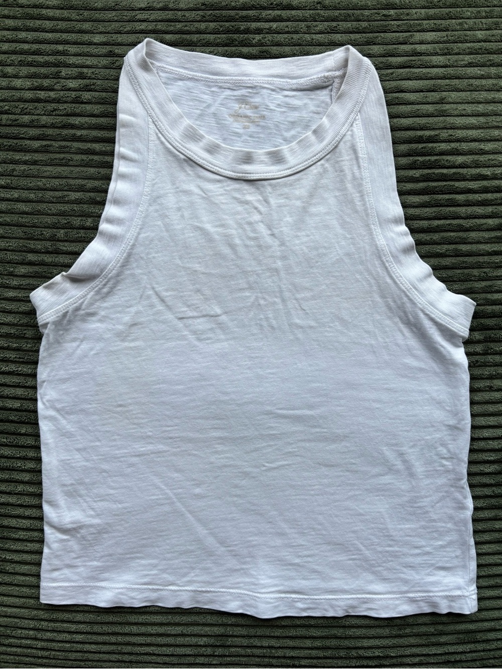 J. Crew White 100% Cotton Tank